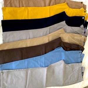 Lot of 8 Men’s Bonobos Slim fit Chinos - 33/28